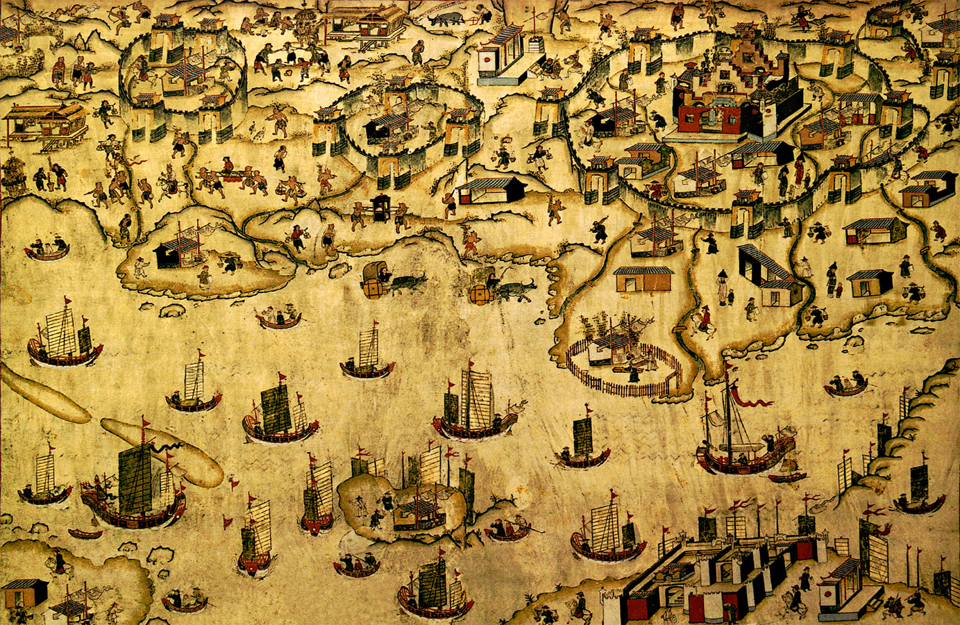 18世紀熱蘭遮城及台灣府城