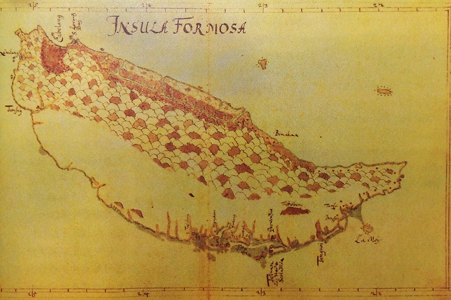 1648年左右的台灣古地圖
